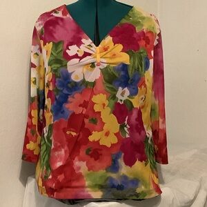 Floral Multicolor Women's Top